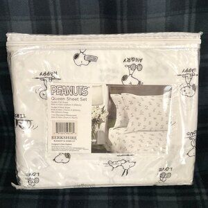 Peanuts Queen Sheet Set Berkshire Blanket & Home - Snoopy Emotions